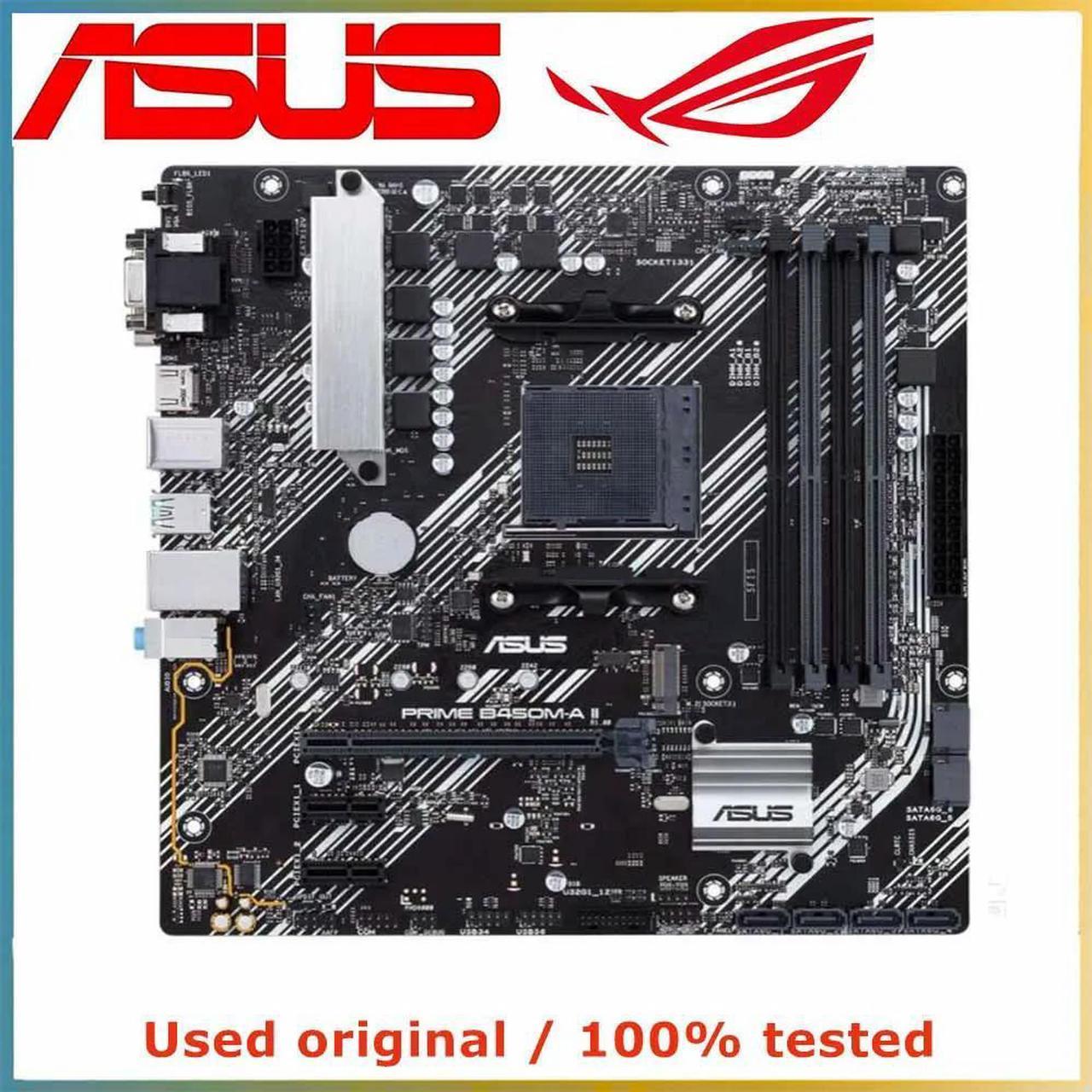 For B450 For PRIME B450M-A II Computer Motherboard AM4 DDR4 128G Desktop Mainboard  SATA III USB PCI-E 3.0 X16