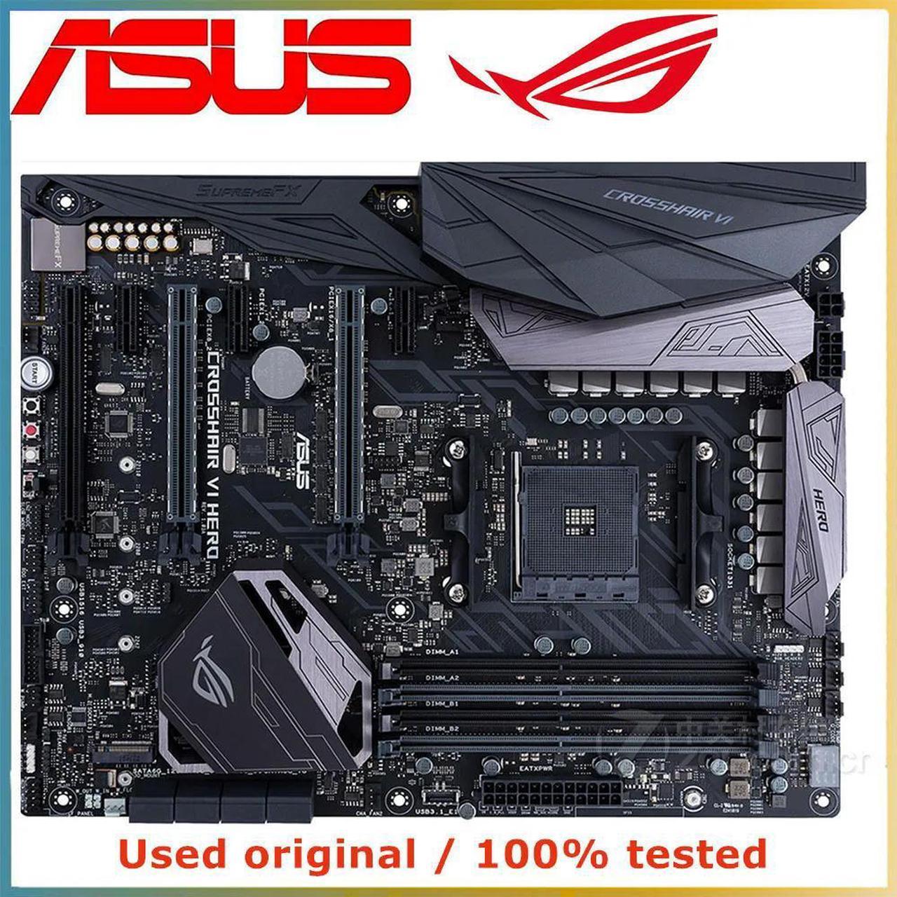 For X370 For ROG CROSSHAIR VI HERO Computer Motherboard AM4 DDR4 64G Desktop Mainboard  SATA III USB PCI-E 3.0 X16