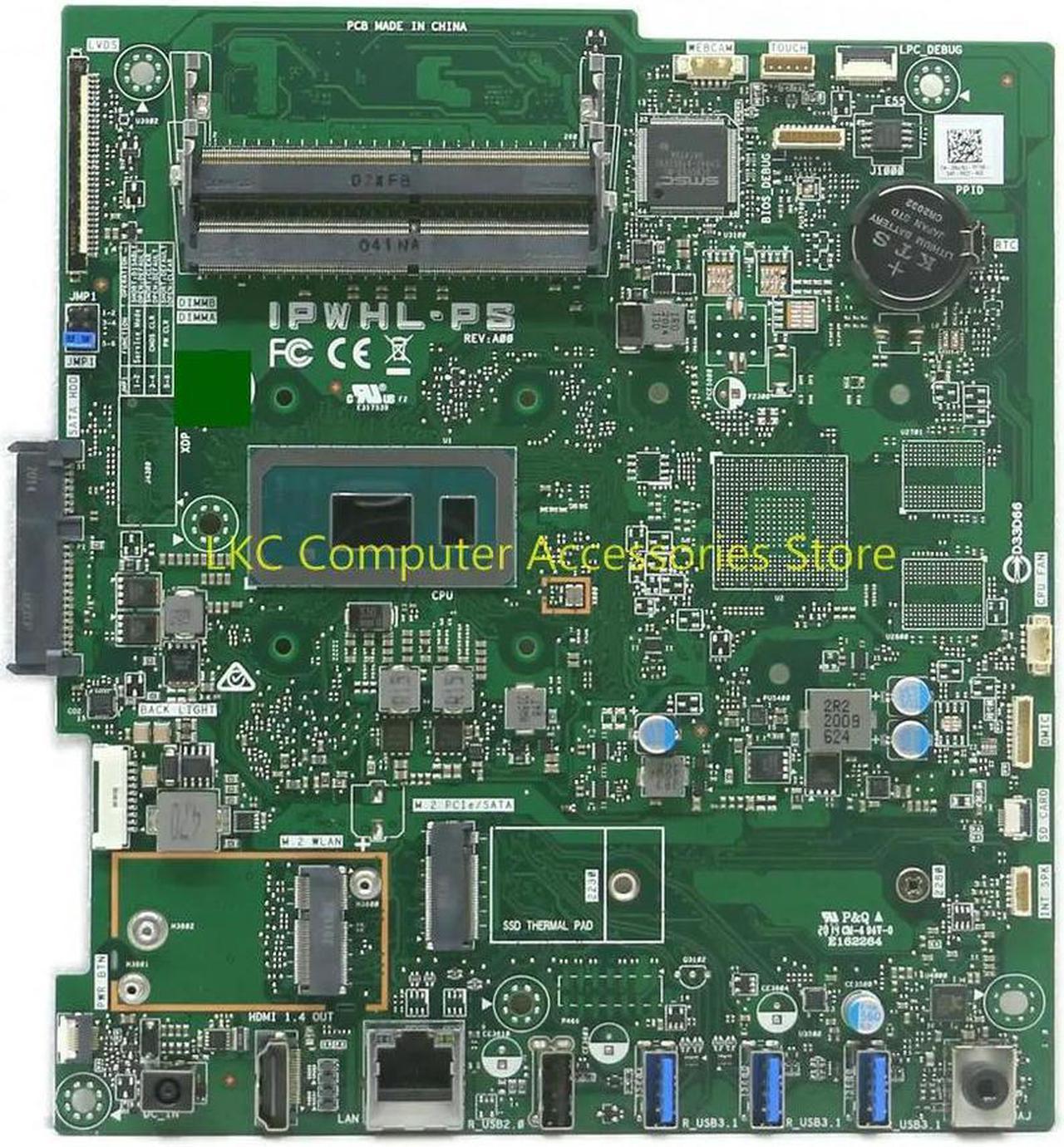 FOR Inspiron 22-3280 24-3480 AIO All-in-one Motherboard RJJKJ 0RJJKJ CN-0RJJKJ IPWHL-PS With i5-8265u 100% Tested