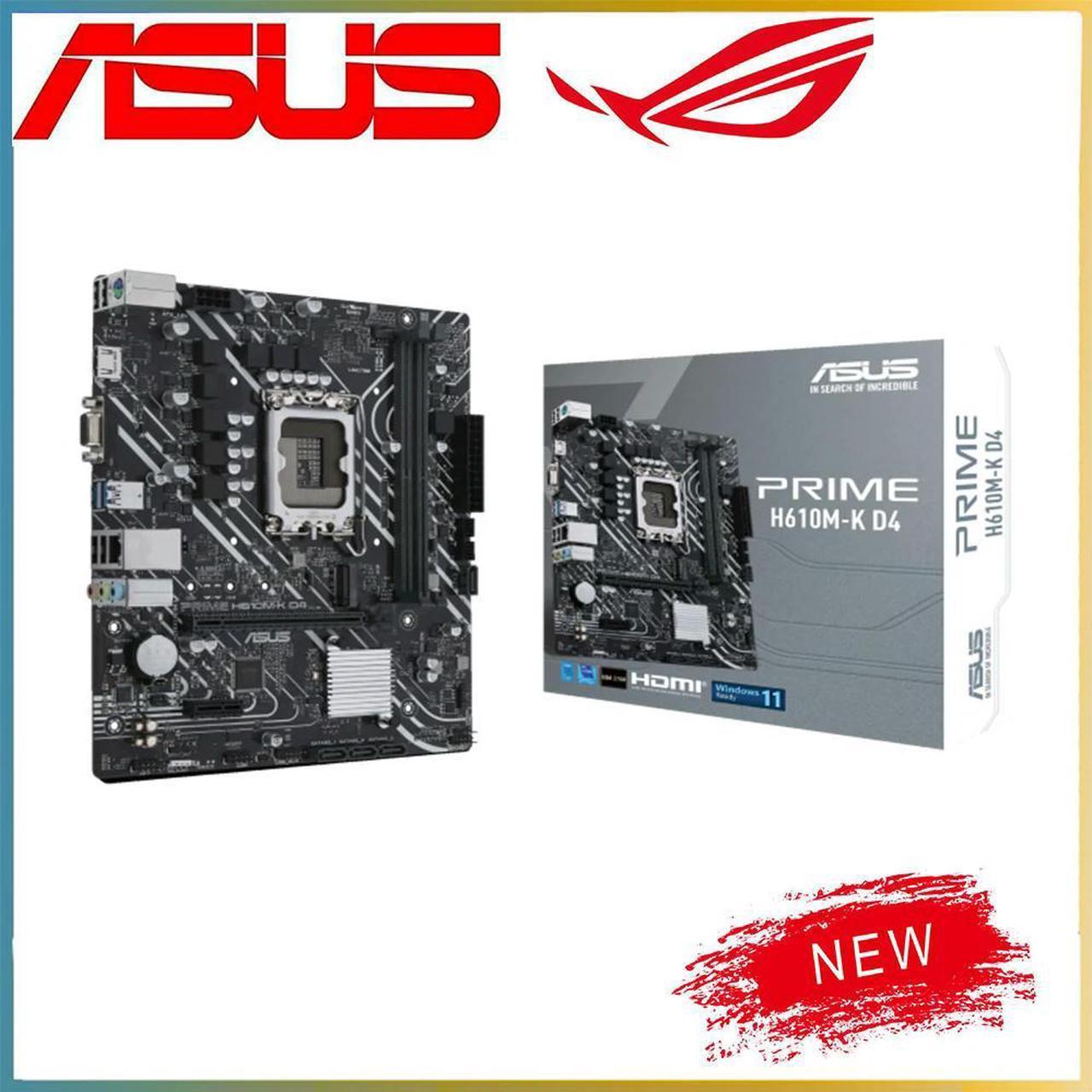 For H610 LGA 1700 CPU For PRIME H610M-K D4 DDR4 Motherboard Computer Socket LGA1700 Desktop Mainboard