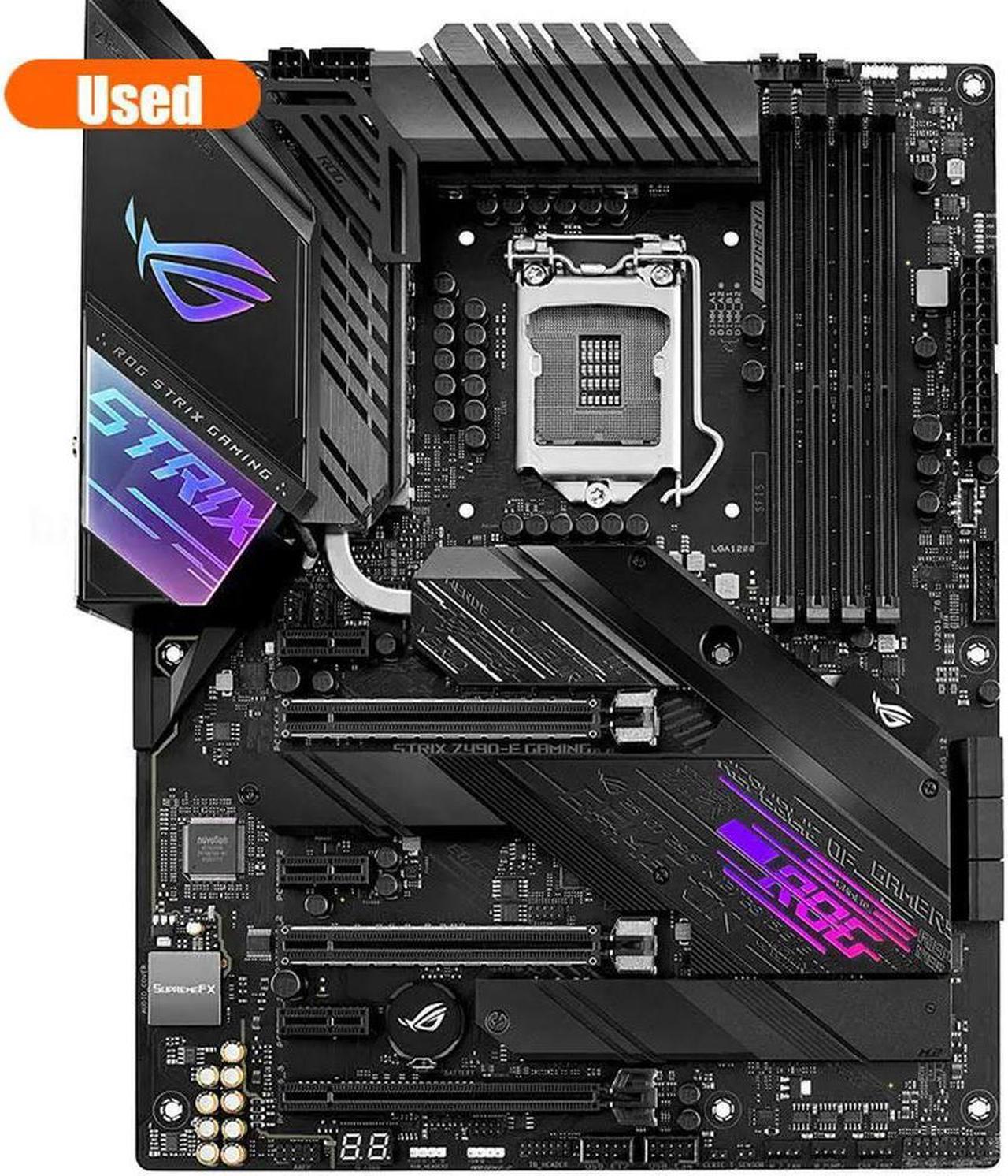 LGA 1200 Z490 Motherboard ROG STRIX Z490-E GAMING DDR4 128GB M.2 PCI-E 3.0 USB3.2 ATX For 10th Gen