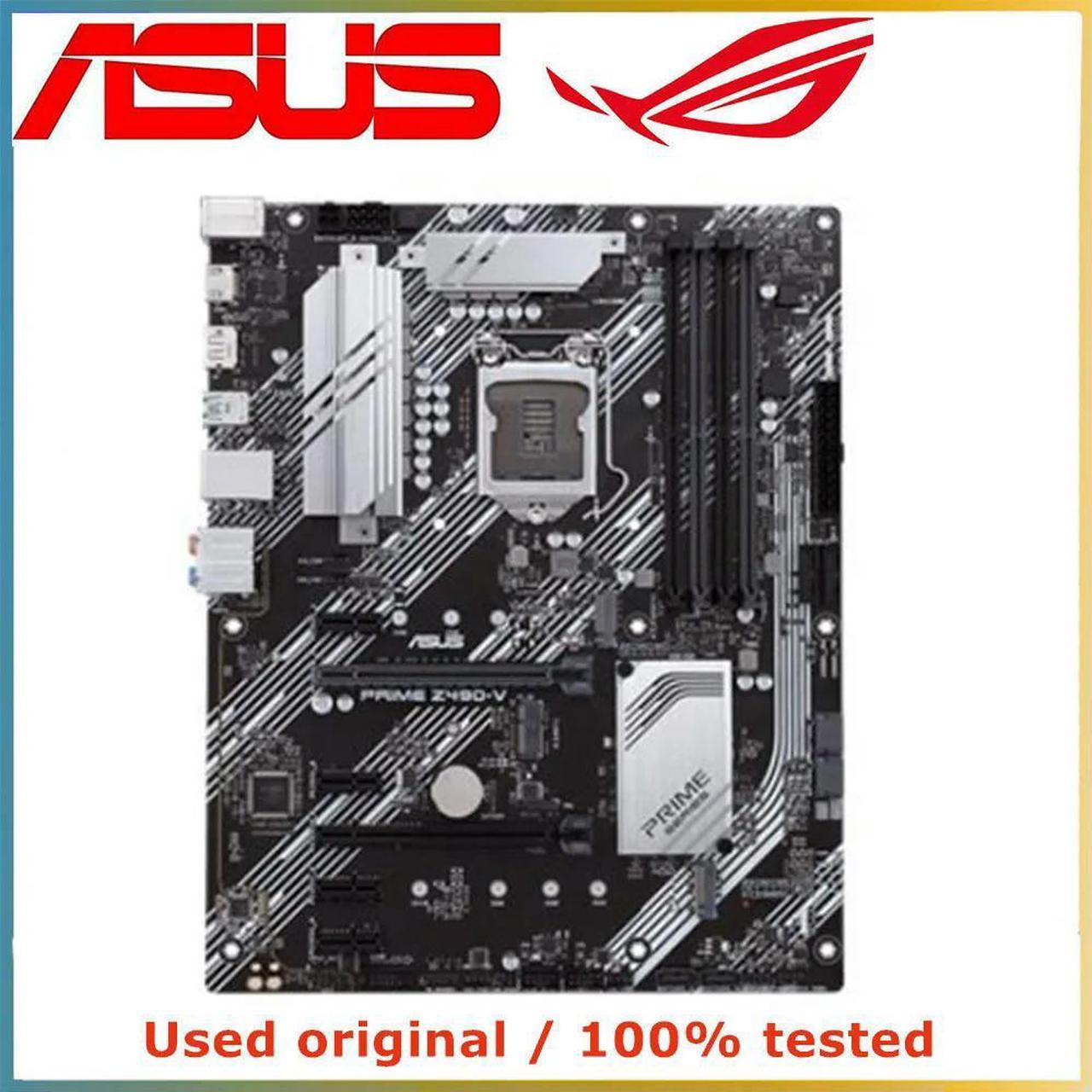 For PRIME Z490-V Computer Motherboard LGA 1200 DDR4 128G For Z490 Desktop Mainboard M.2 PCI-E 3.0 X16