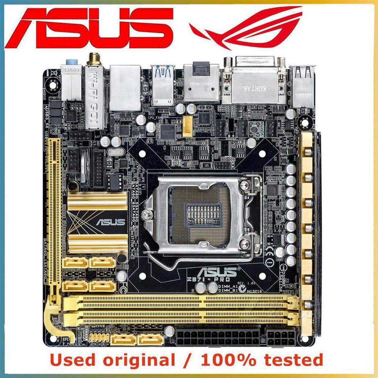 Z87i MINI ITX For Z87I-PRO Computer Motherboard LGA 1150 DDR3 16G For Z87 Desktop Mainboard SATA III PCI-E 3.0 X16