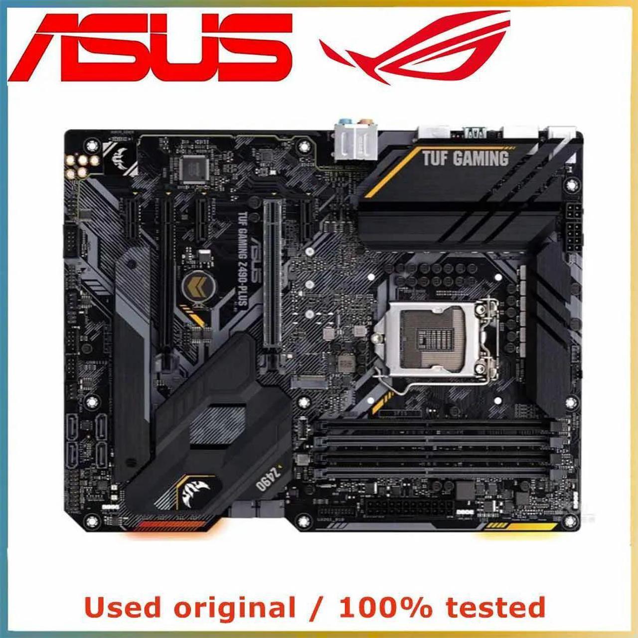 For TUF GAMING Z490-PLUS Computer Motherboard LGA 1200 DDR4 128G For Z490 Desktop Mainboard M.2 PCI-E 3.0 X16