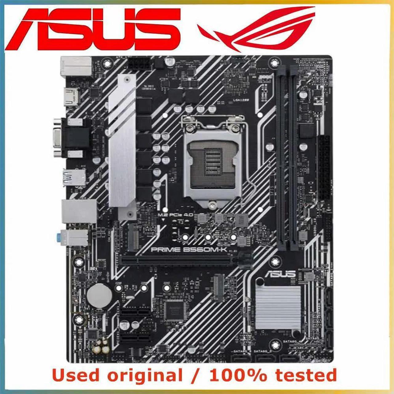 For PRIME B560M-K Computer Motherboard LGA 1200 DDR4 64G For B560 Desktop Mainboard M.2 NVME PCI-E 3.0 X16