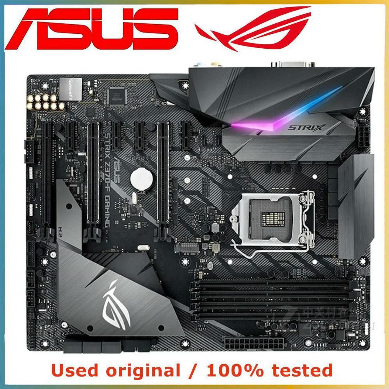 For ROG STRIX Z370-F GAMING Computer Motherboard LGA 1151 DDR4 64G For Z370 Desktop Mainboard M.2 NVME PCI-E 3.0 X16