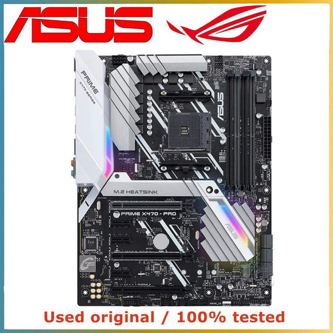 For X470 For PRIME X470-PRO Computer Motherboard AM4 DDR4 64G Desktop Mainboard  SATA III USB PCI-E 3.0 X16