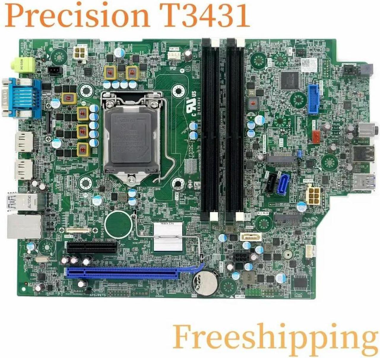 CN-01TN68 For Precision T3431 Motherboard 01TN68 1TN68 LGA1151 DDR4 Mainboard 100% Tested Fully Work