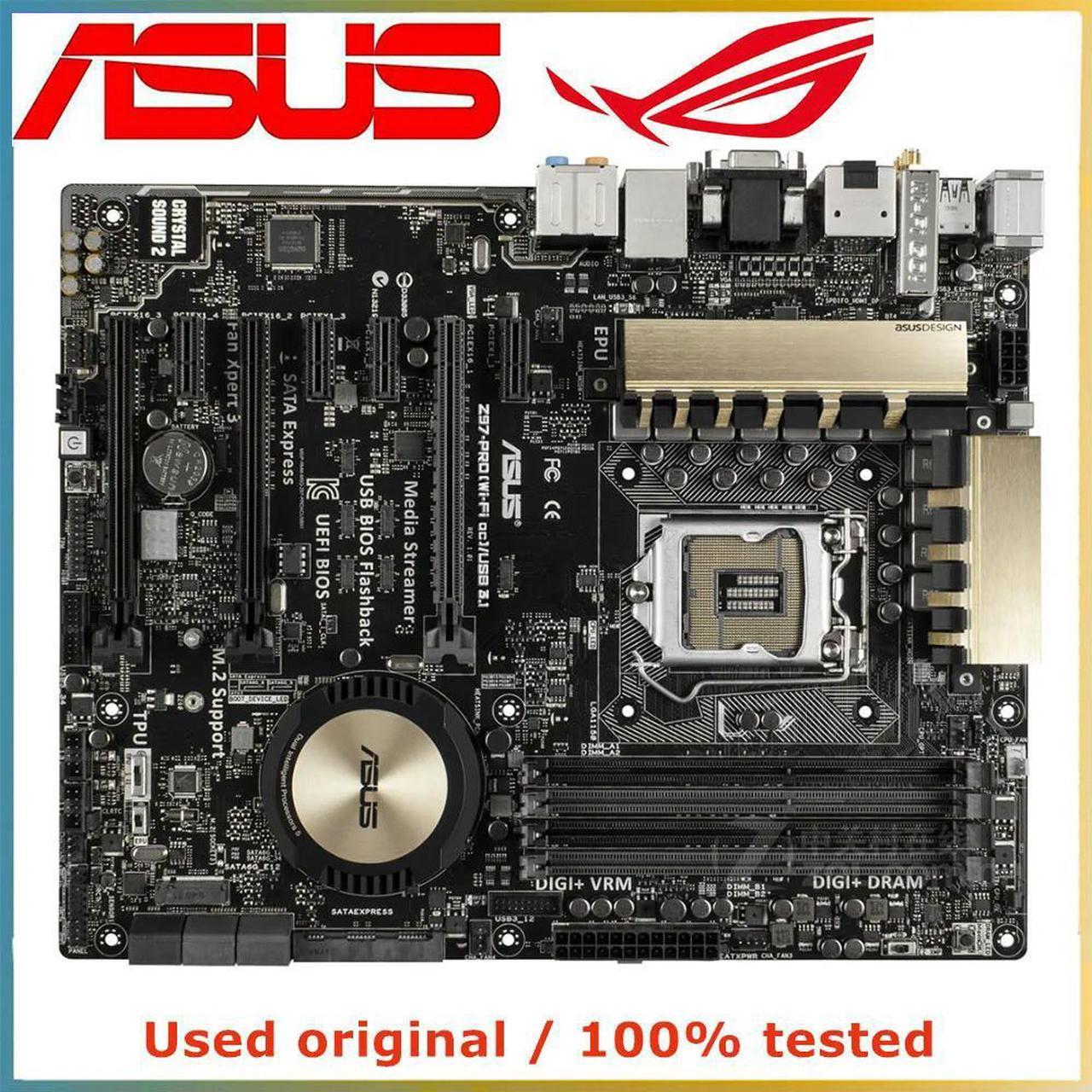 For Z97-PRO(WiFi ac)/USB3.1 Computer Motherboard LGA 1150 DDR3 32G For Z97 Desktop Mainboard SATA III PCI-E 3.0 X16