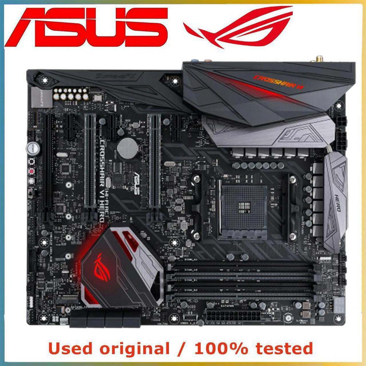 For X370 For ROG CROSSHAIR VI HERO (WI-FI AC) Computer Motherboard AM4 DDR4 Desktop Mainboard  SATAIII PCI-E 3.0