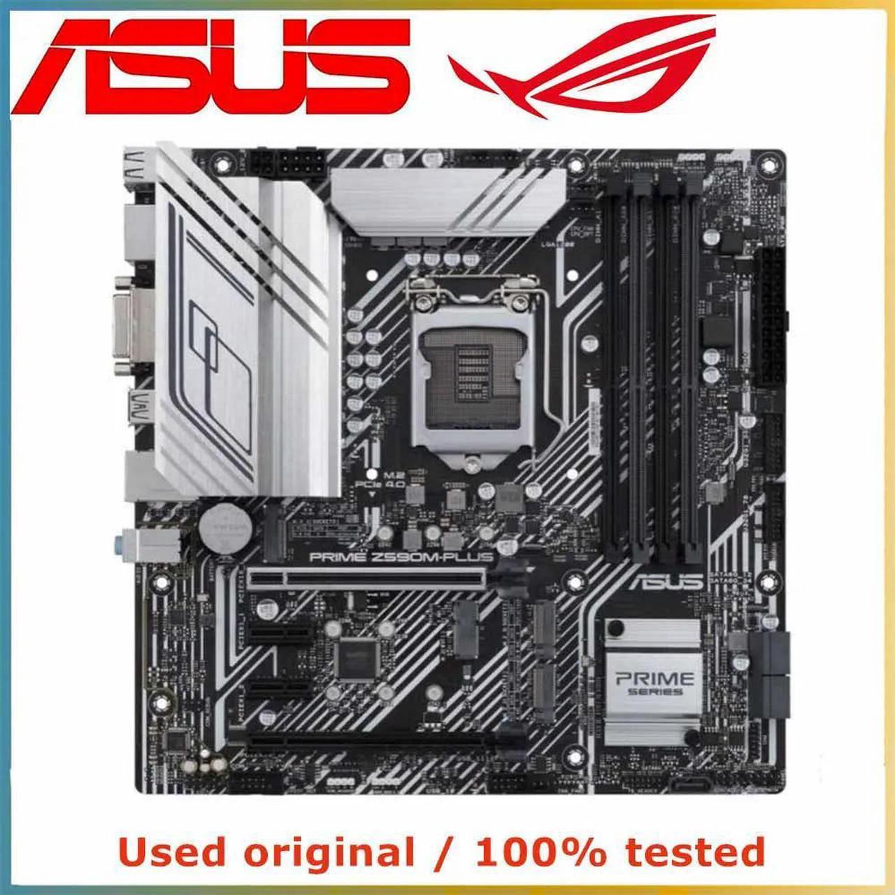 For PRIME Z590M-PLUS Computer Motherboard LGA 1200 DDR4 128G For Z590 Desktop Mainboard M.2 NVME PCI-E 4.0 X16