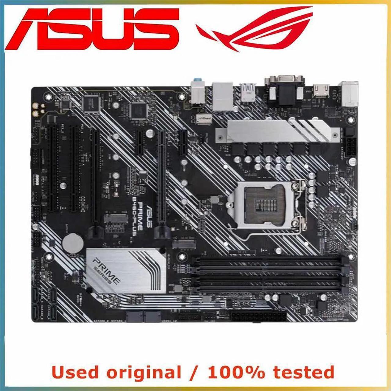 For PRIME B460-PLUS Computer Motherboard LGA 1200 DDR4 128G For B460 Desktop Mainboard M.2 NVME PCI-E 3.0 X16