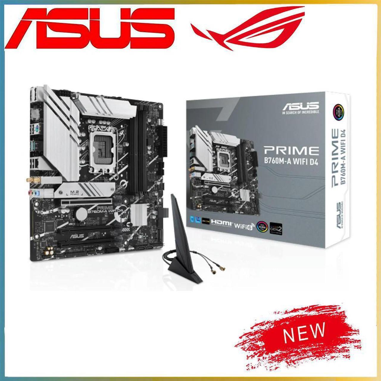 For PRIME B760M-A WIFI D4 For B760 LGA 1700 CPU Motherboard Computer Socket LGA1700 Desktop Mainboard