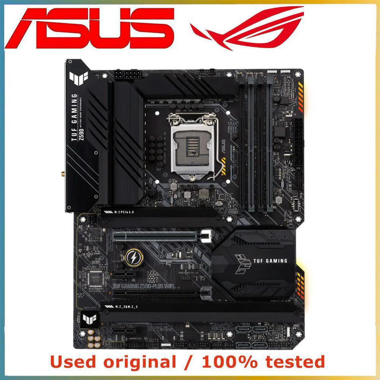 For GAMING Z590-PLUS WIFI Computer Motherboard LGA 1200 DDR4 128G For Z590 Desktop Mainboard M.2 NVME PCI-E 4.0 X16