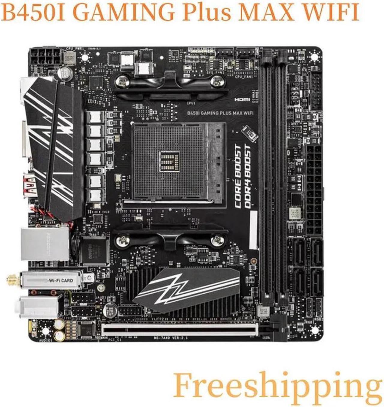 For B450I GAMING Plus MAX WIFI Motherboard DDR4 Mainboard 100% Tested Fully Work