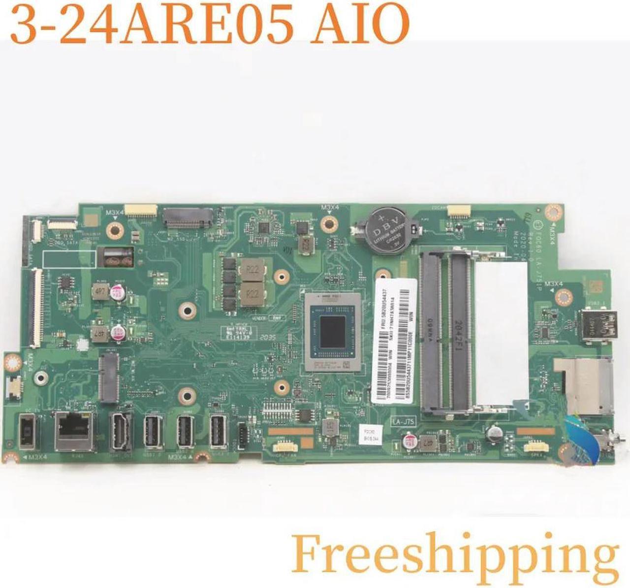 LA-J751P For 3-24ARE05 AIO Motherboard 5B20U54436 With R5 CPU Mainboard 100% Tested Fully Work