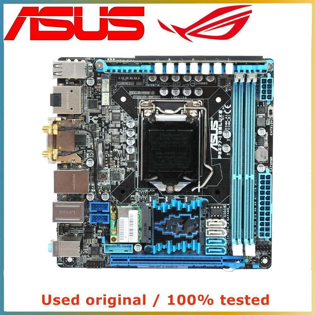 ITX MINI For P8Z77-I DELUXE Computer Motherboard LGA 1155 DDR3 For Z77 P8Z77 Desktop Mainboard SATA III PCI-E 3.0 X16