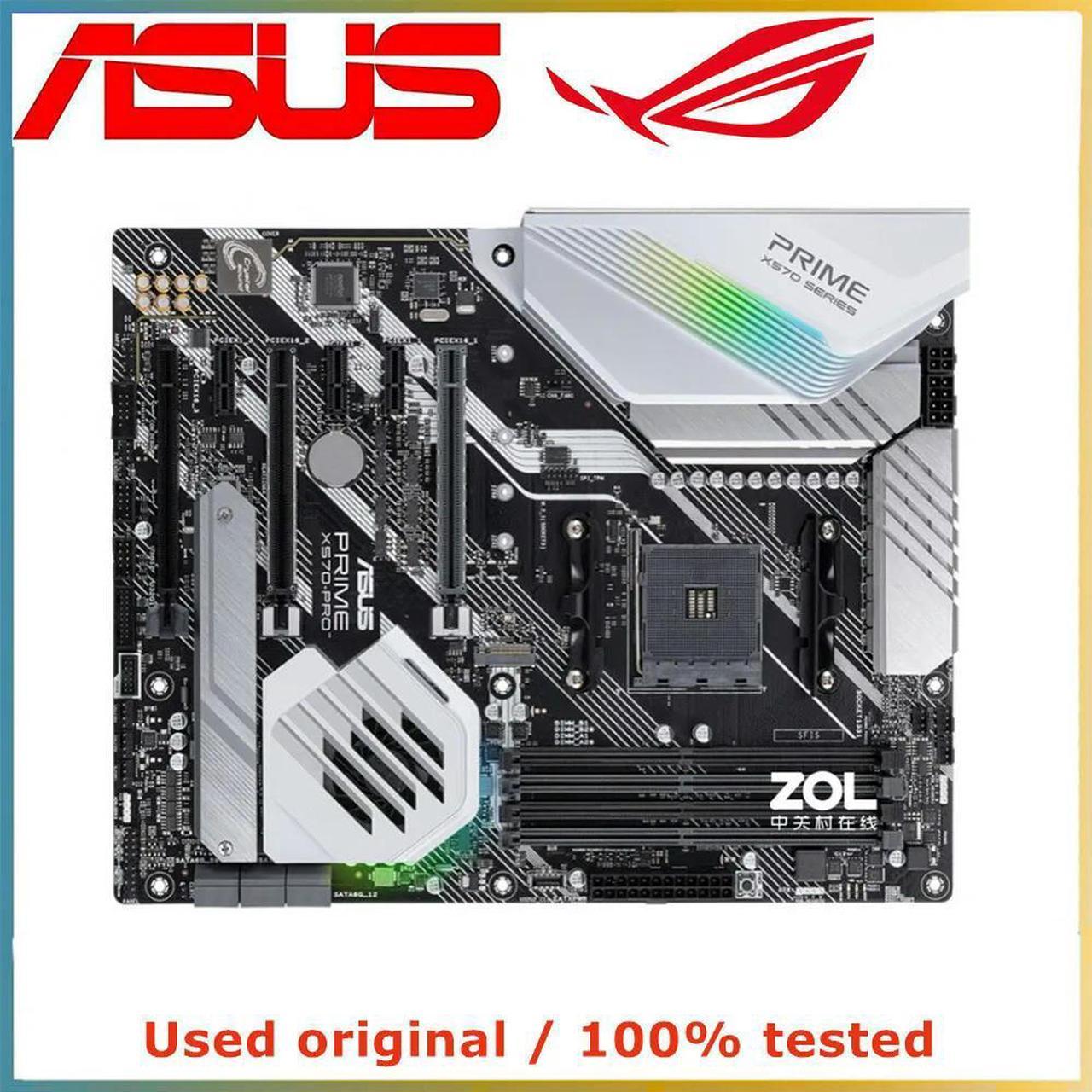 For X570 For PRIME X570-PRO Computer Motherboard AM4 DDR4 128G Desktop Mainboard M.2 NVME USB PCI-E 3.0 X16