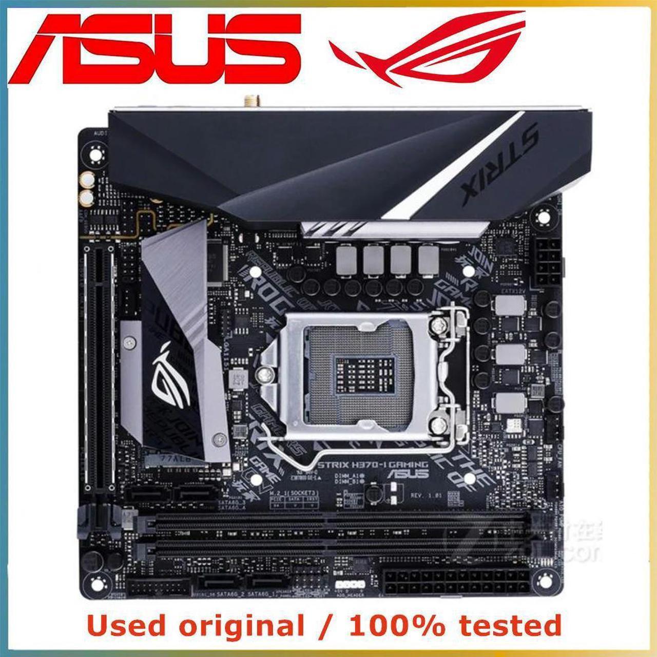 For H370 For ROG STRIX H370-I GAMING MINI ITX Computer Motherboard LGA 1151 DDR4 32GB Desktop Mainboard PCI-E 3.0 X16