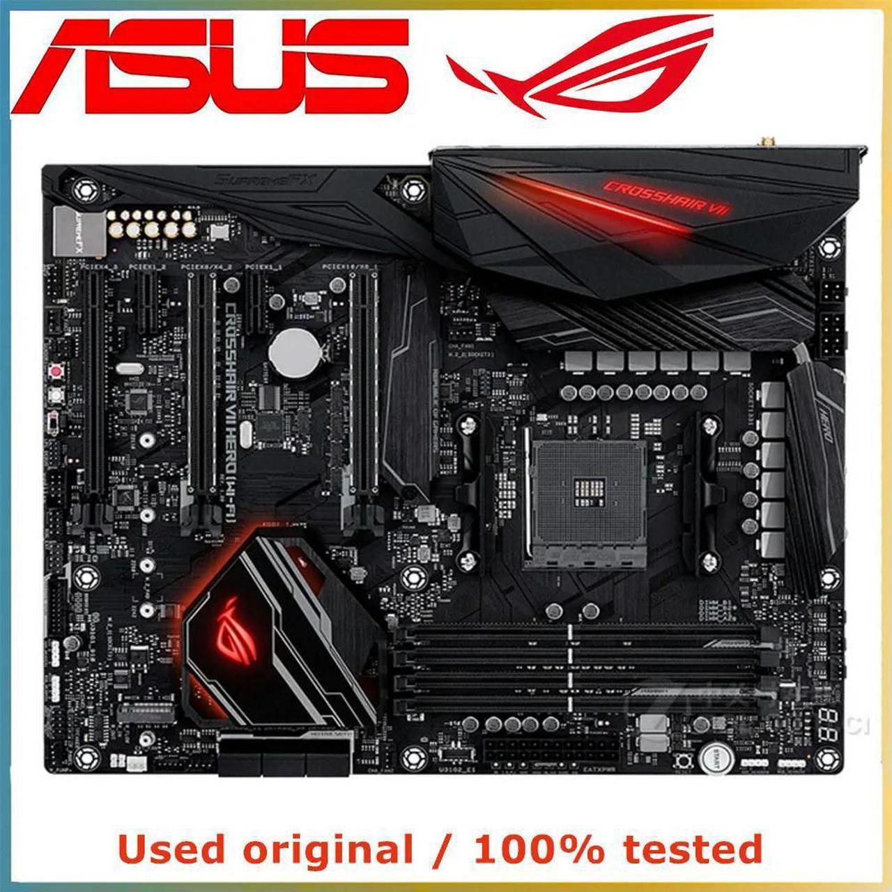 For X470 For ROG CROSSHAIR VII HERO (WI-FI) Computer Motherboard AM4 DDR4 64G Desktop Mainboard  SATA USB PCI-E 3.0 X16