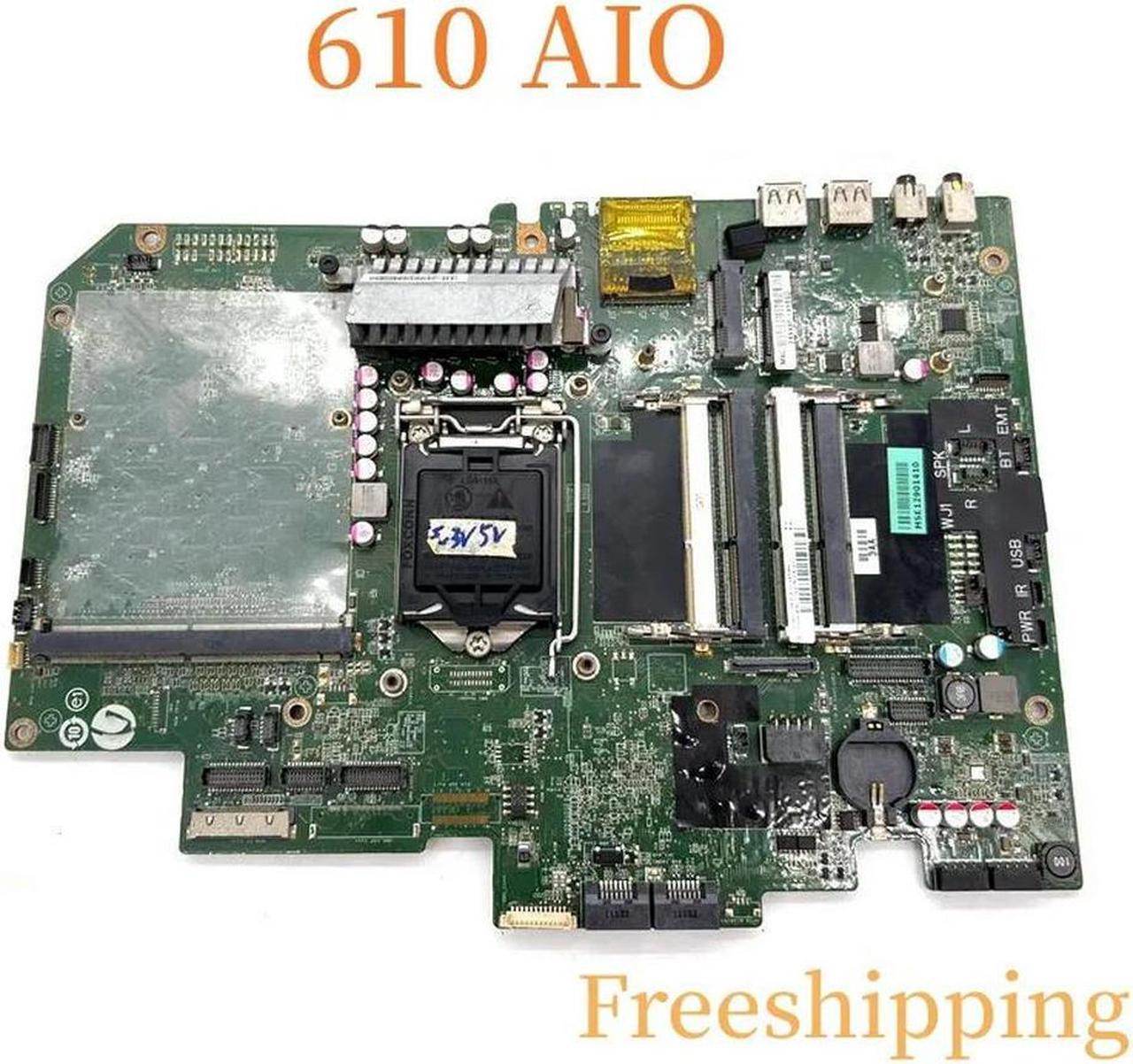 647610-001 ForTouchsmart 610 AIO Motherboard DA0WJ1MB6F0 LGA1155 DDR3 Mainboard 100% Tested Fully Work