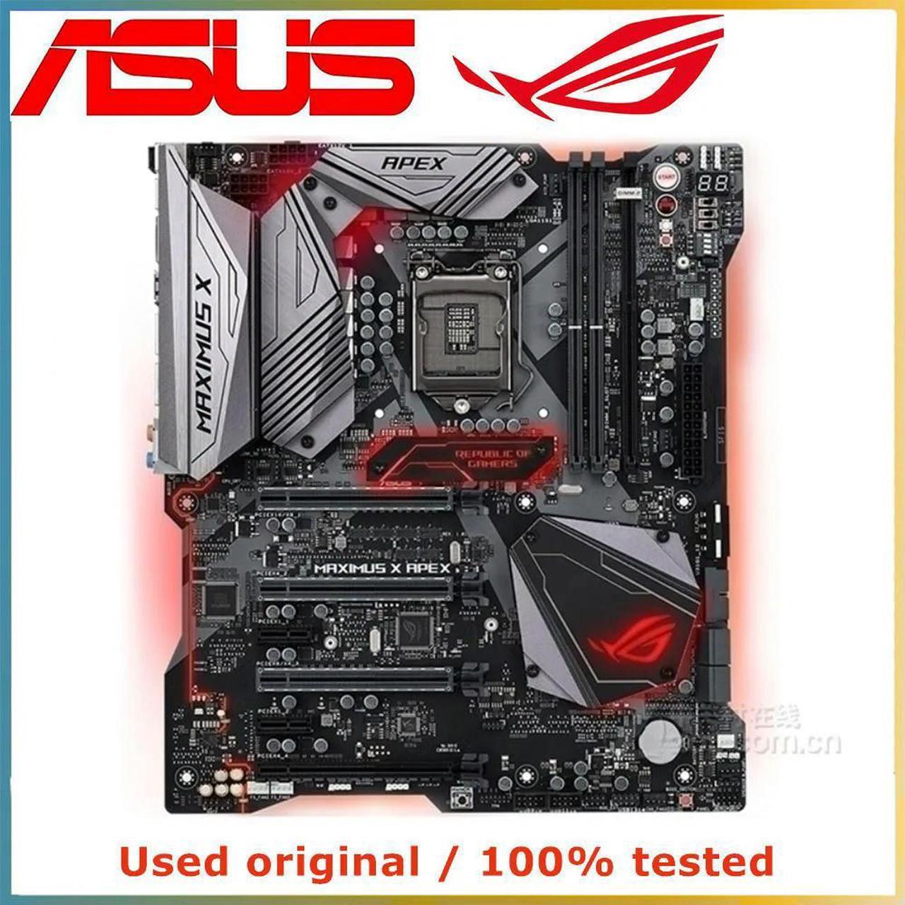 For ROG MAXIMUS X APEX Computer Motherboard LGA 1151 DDR4 64G For Z370 Desktop Mainboard M.2 NVME PCI-E 3.0 X16