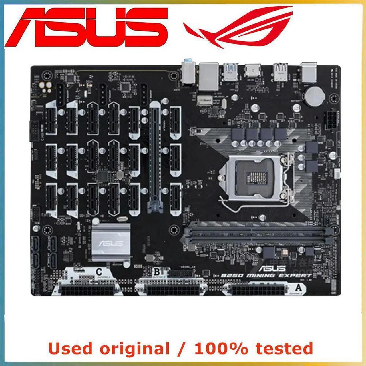 For B250 MINING EXPERT Computer Motherboard LGA 1151 DDR4 32G For B250 Desktop Mainboard SATA III PCI-E 3.0 X16