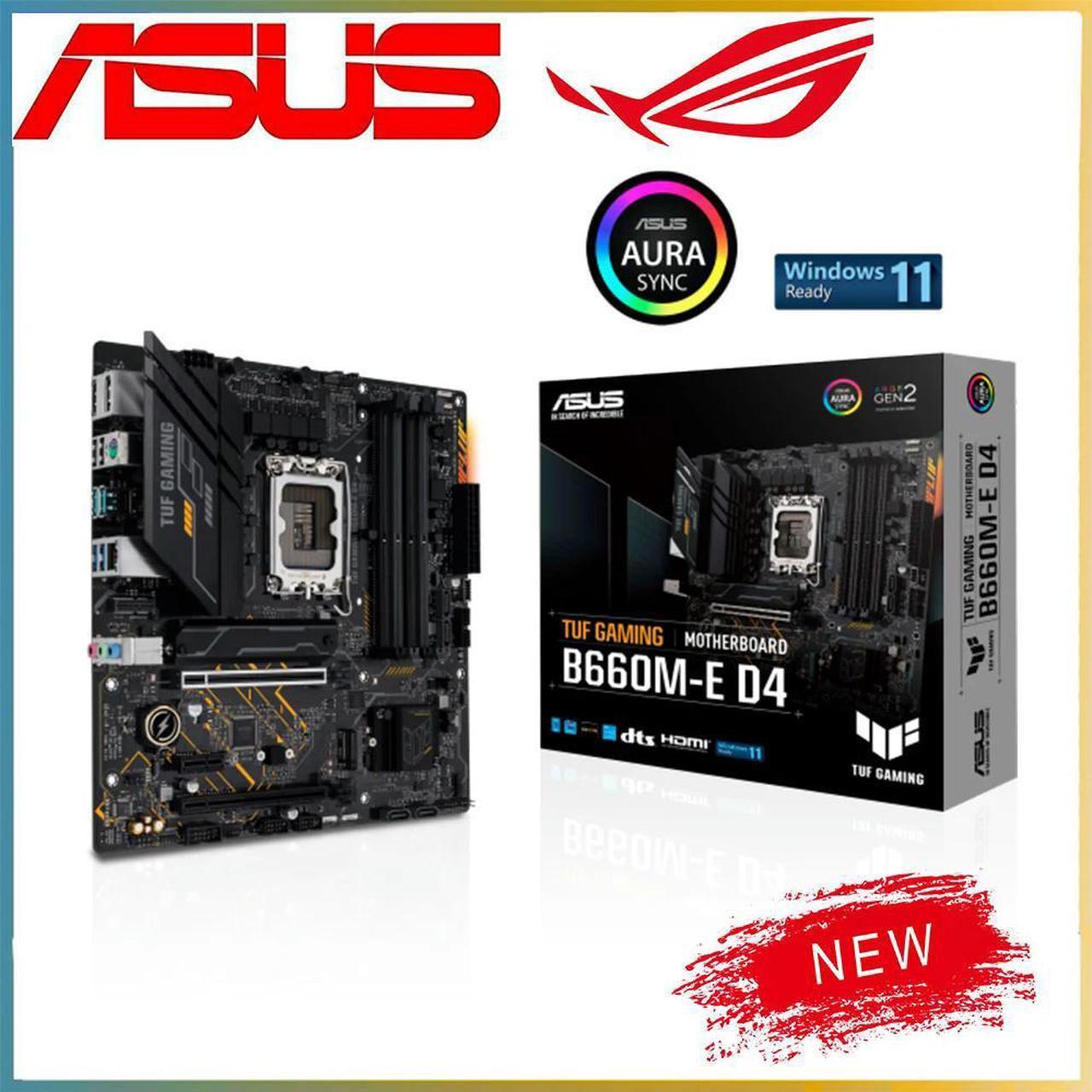 For B660 LGA 1700 CPU For TUF GAMING B660M-E D4 DDR4 Motherboard Computer Socket LGA1700 Desktop Mainboard