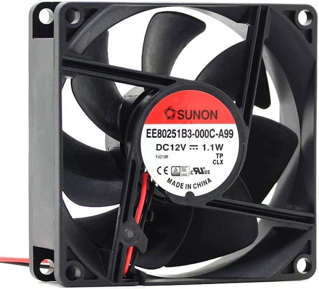 sunon EE80251B3-000C-A99 8cm 8025 12V 1.1W Dual ball bearing Silent quiet fan 80X80X25 mm mute air volume computer cooling fan