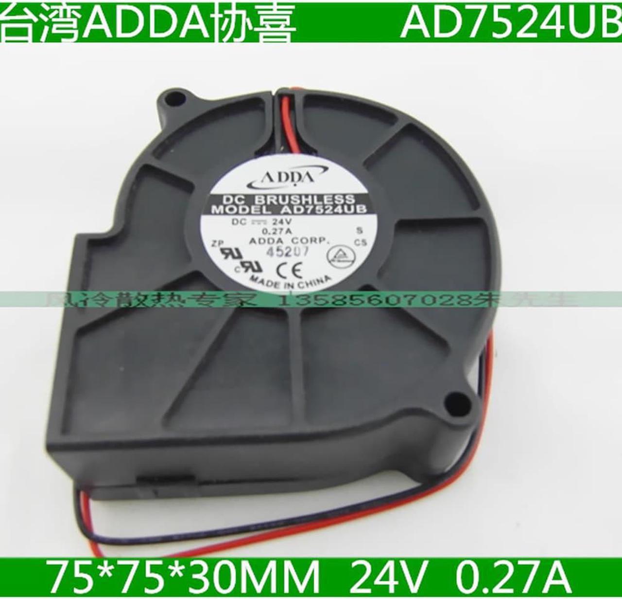 FOR ADDA blower AD7524UB 75 * 75 * 30MM 7530 7CM 70MM 24V DC projector fan