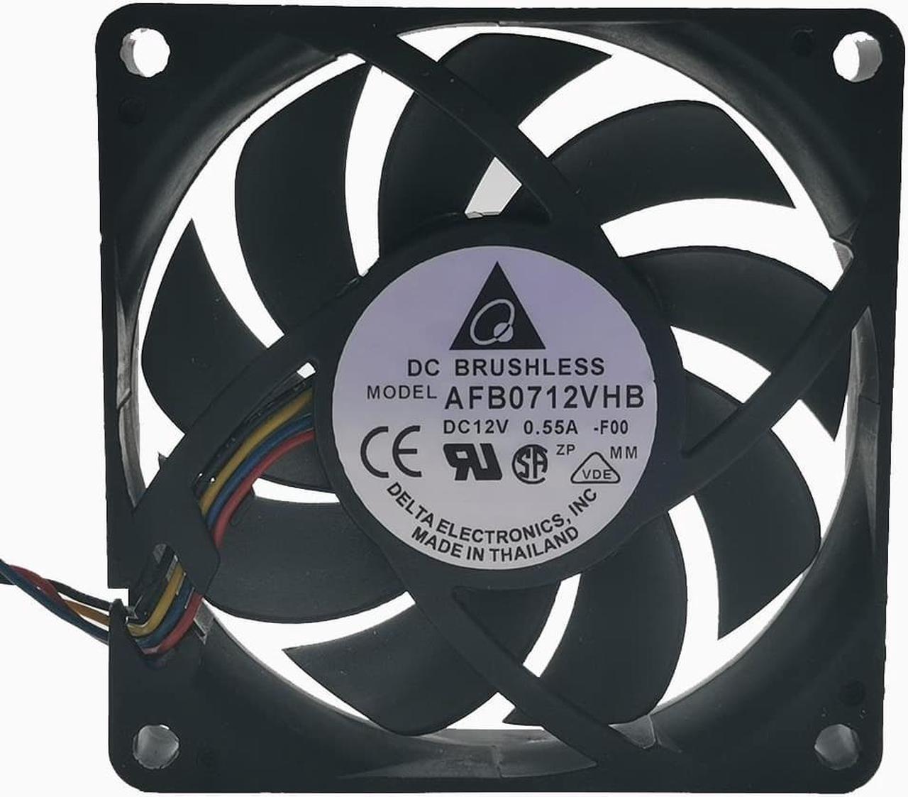 delta 7cm 7015 AFB0712VHB 4-wire PWM automatic temperature control CPU cooling fan