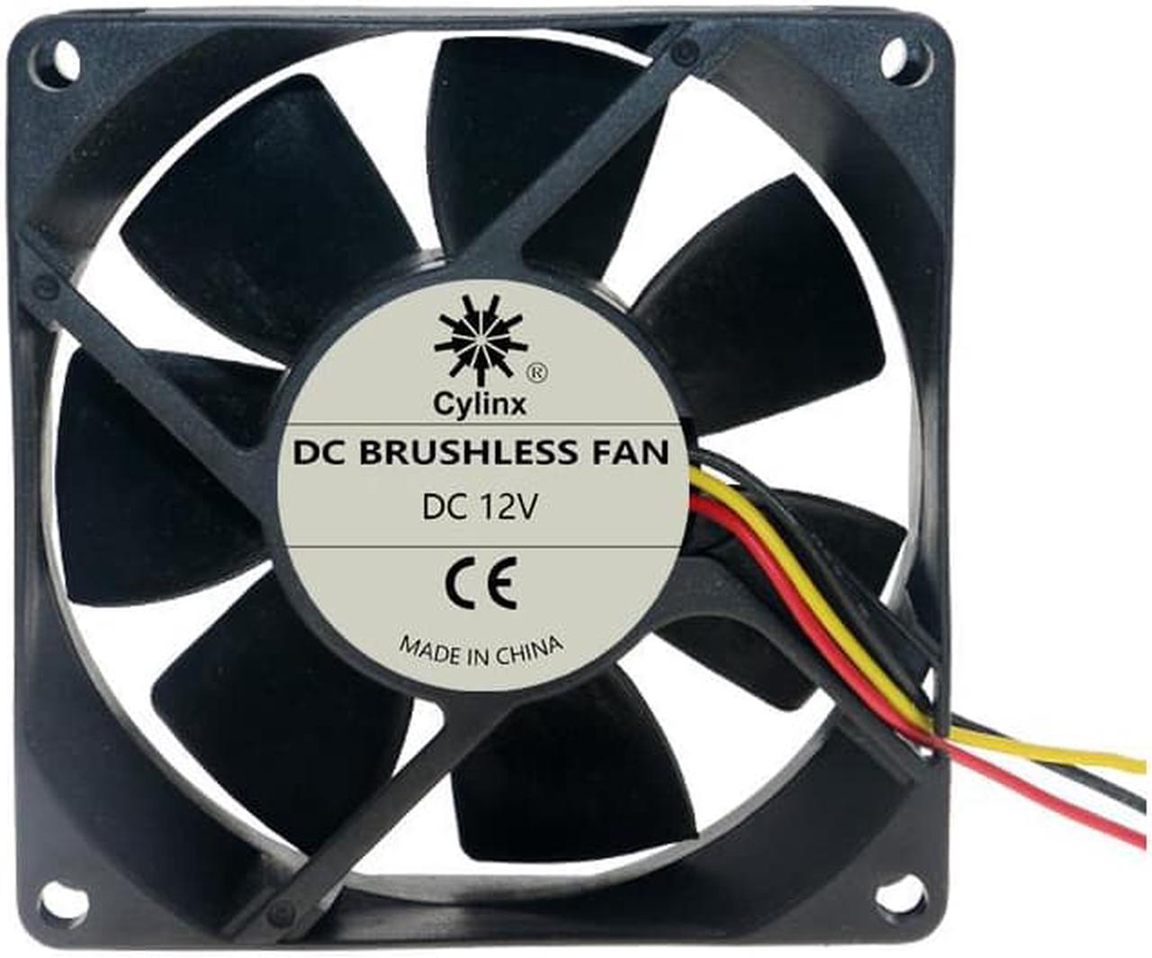 Quiet 3 Pin 8025 Cooling-fan DC12V 8cm/80mm/80x80x25mm Computer/PC/CPU Silent Cooling Case Fan Double ball Bearing