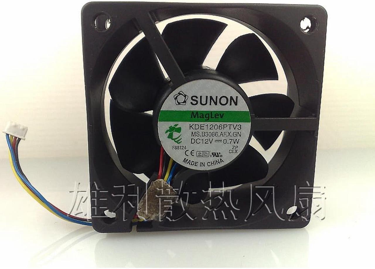 For Sunon KDE1206PTV3 12V 0.7W 6CM 6025 60x60x25mm 4 wire 4-pin pwm cooling fan