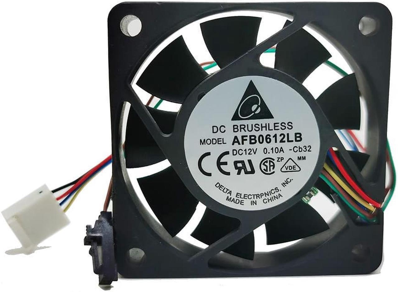 Delta AFB0612LB 6cm 6015 60x60x15mm 12V 0.10A 4 lines pwm computer chassis CPU silent temperature control cooling fan