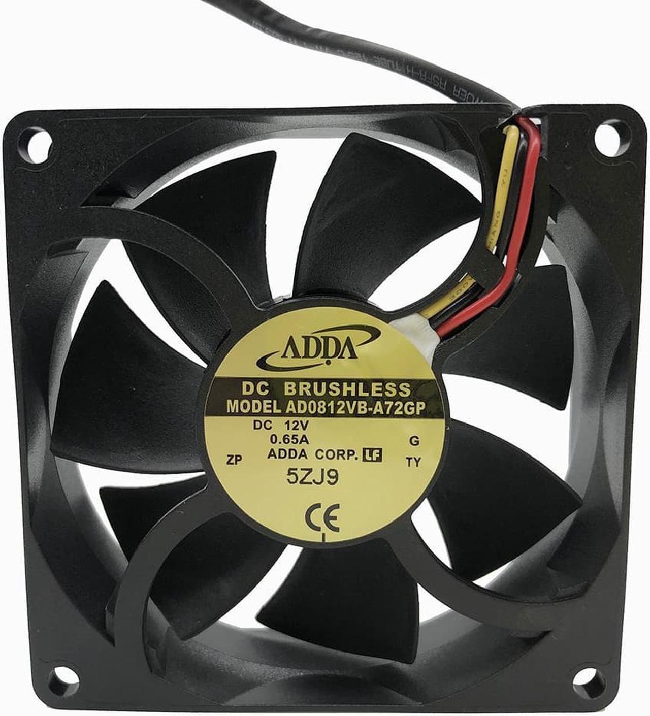 ADDA 8025 12V 0.65a AD0812VB-A72GP double ball large air volume cooling fan