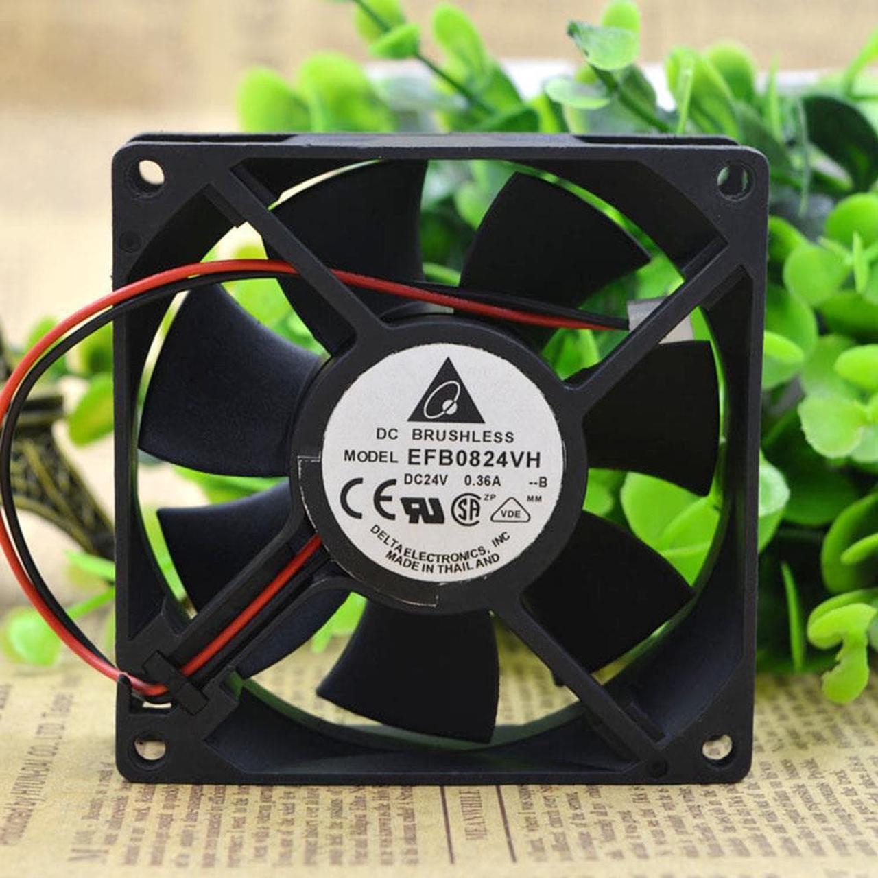 l EFB0824VH 8025 DC24V 0.36A fan for DELTA 80*80*25mm 8CM 3-wire speed chassis Cooling fan