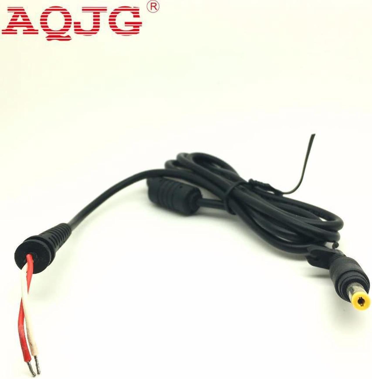 1pcs DC power Plug yellow  4.8* 1.7mm Connector With Cord For HP Hewlett Packard computer Laptop Cable 120cm