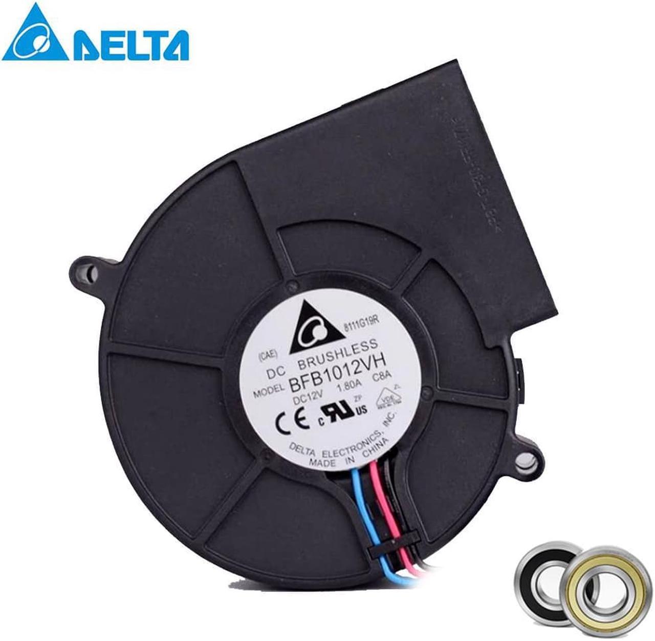 for delta BFB1012VH DC 12V 1.8 A winds of turbofan 9733 3-pin industrial blower fan