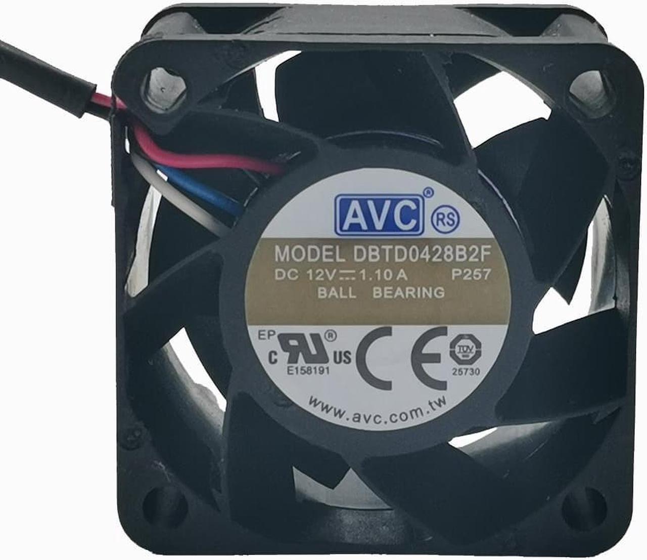 and AVC DBTD0428B2F  p236 4028 12V 1.10a 4cm server cooling fan