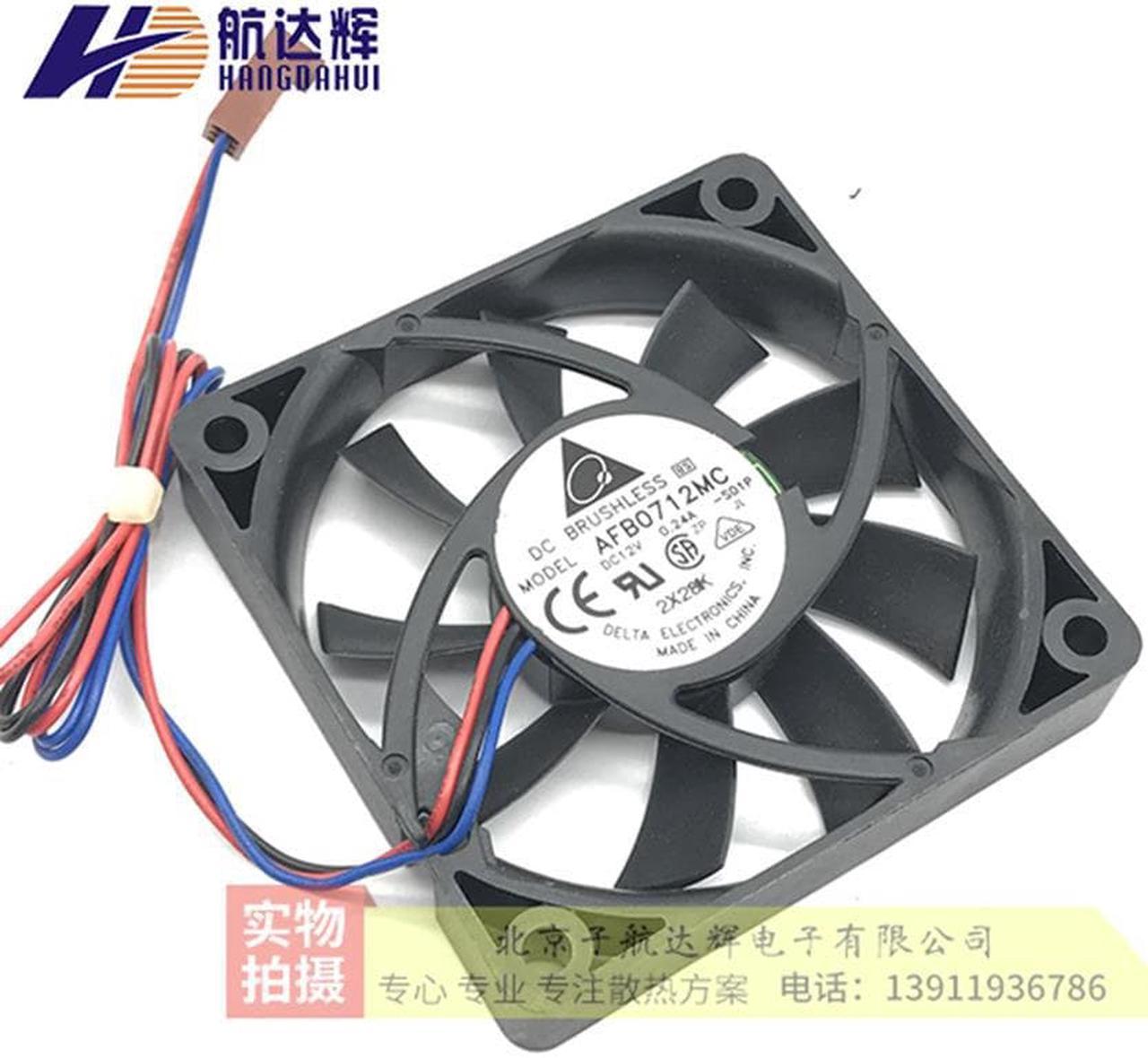 For delta AFB0712MC 70*70*15MM 0.24A Cpu cooling fan DC 12V 70mm 7CM