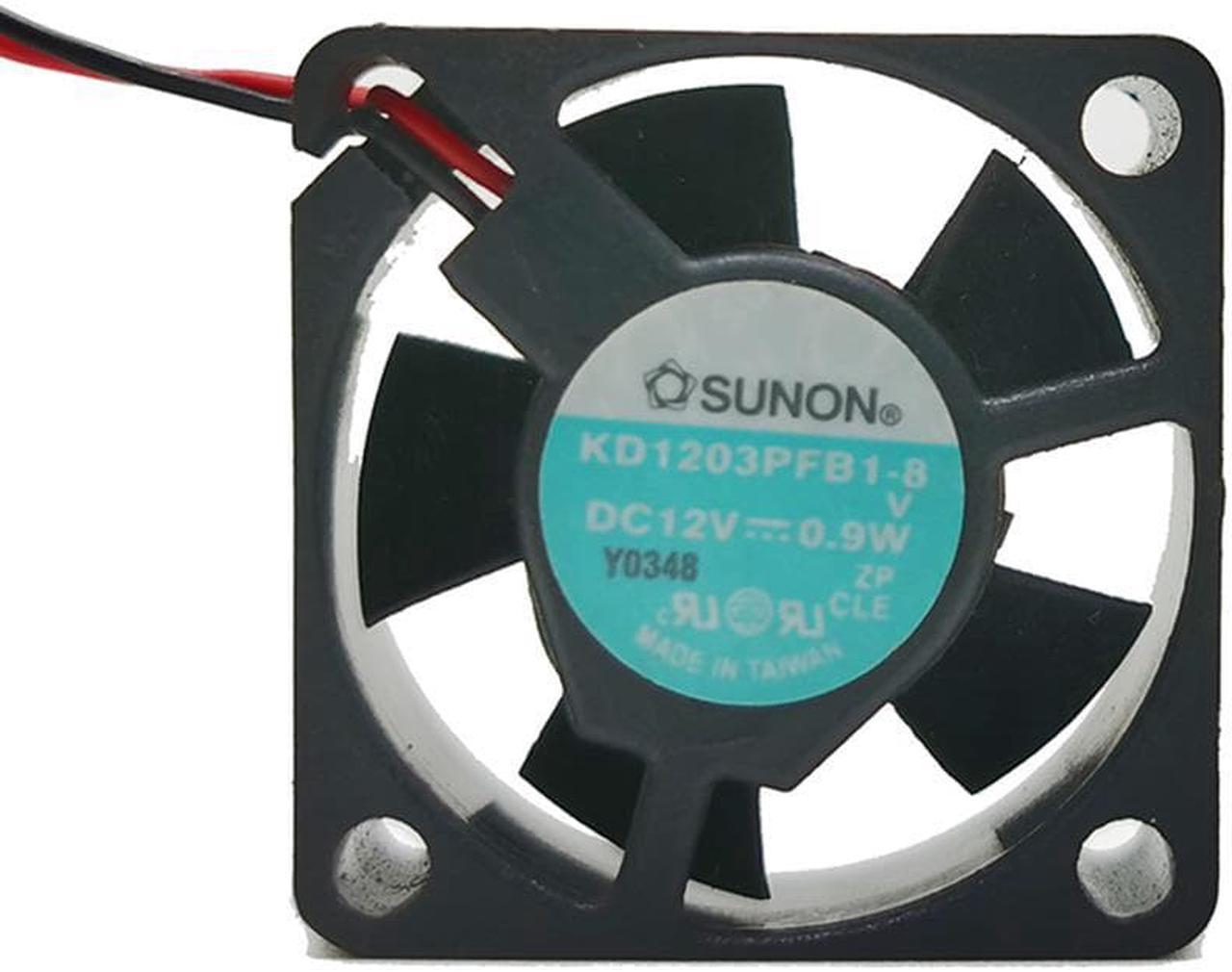 For DC 12V 0.9W 18000RPM KD1203PFB1-8  2 line 3010 magnetic suspension cooling fan