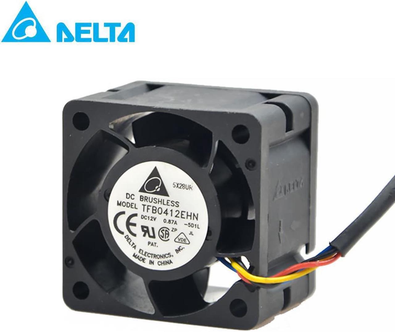 for delta TFB0412EHN PWM 4CM 40MM PWM 15,000RPM 26cfm DC 12V 0.87A server inverter cooling fans blower Case