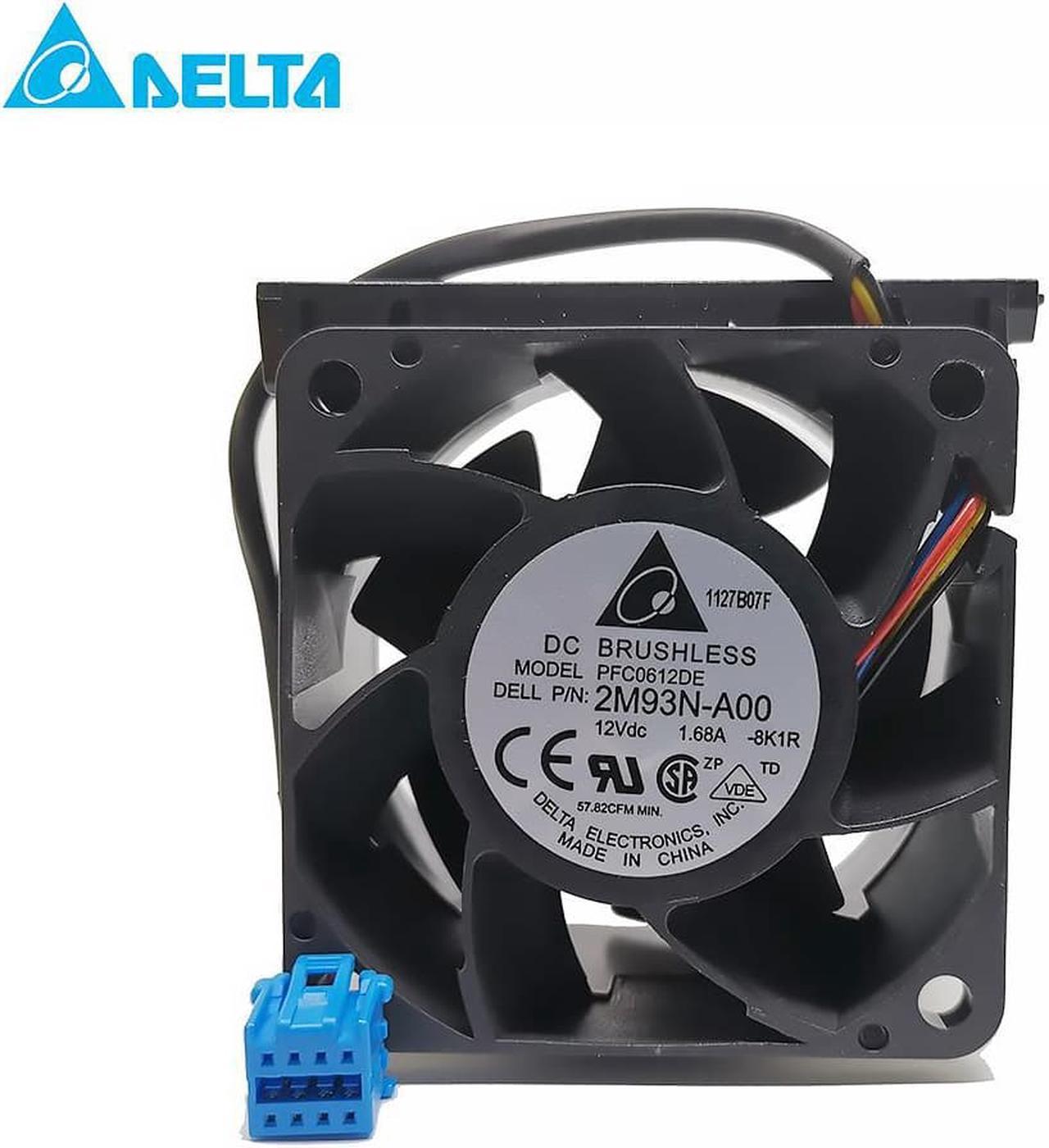 For delta PFC0612DE 12000 RPM 67.85 cfm 6CM 60MM 6038 DC 12V 1.68A server inverter Cooling FANs cpu cooler heatsink