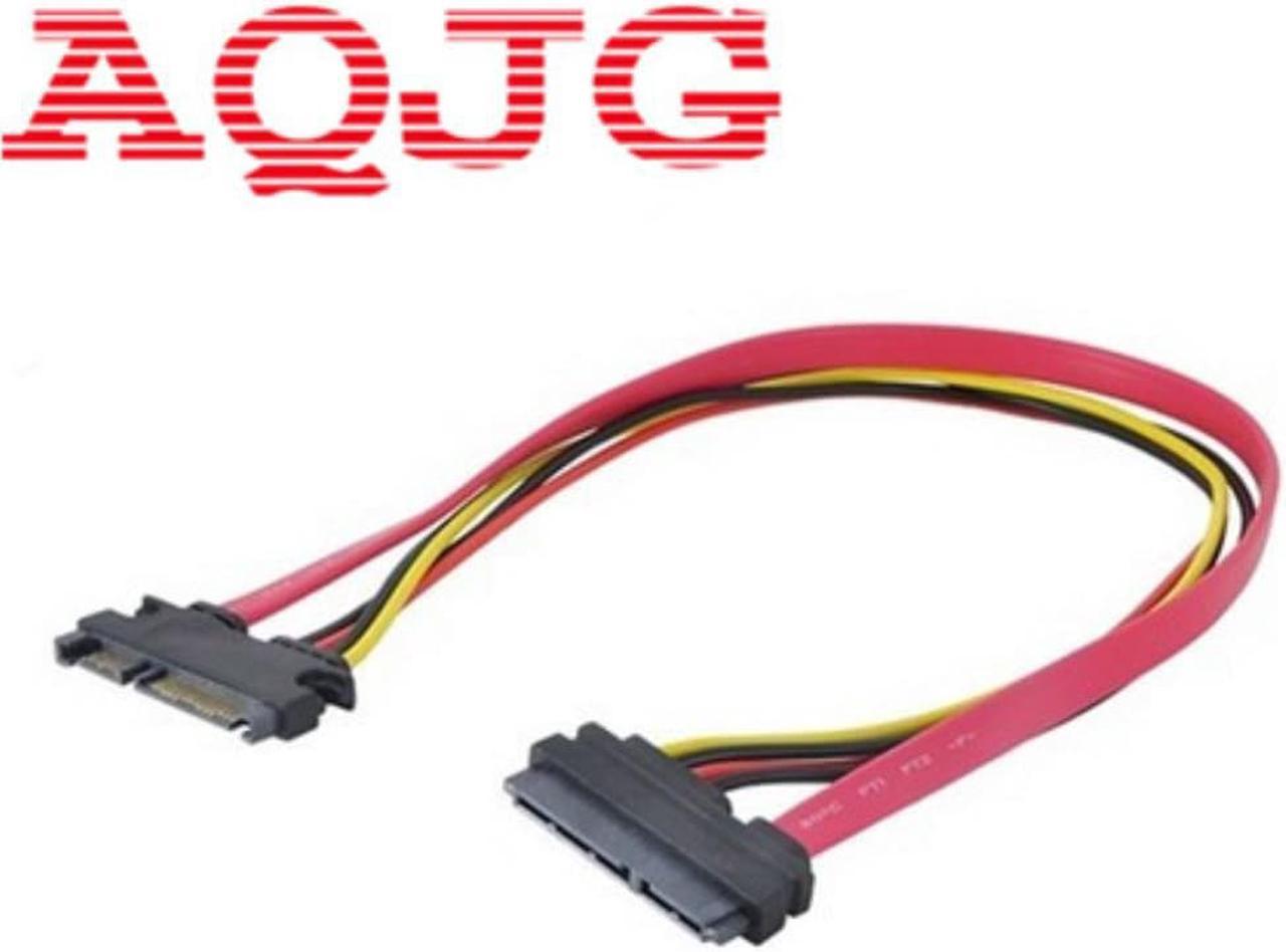 SATA Extender Cable 22Pin Male to Female 7+15 Pin Serial ATA SATA Data Power Combo Extension Cables Cord 30CM  AQJG