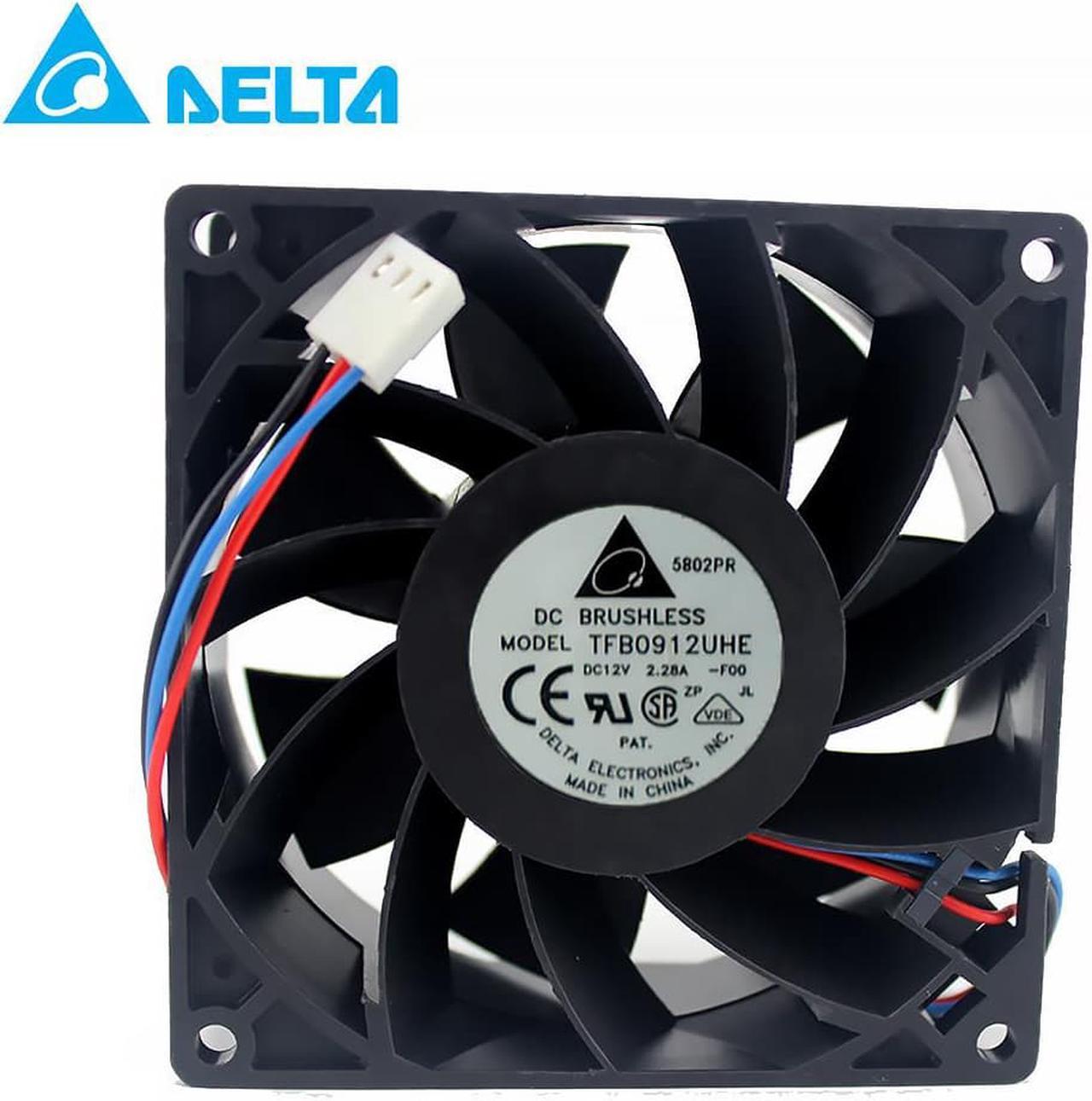 for delta TFB0912UHE 9CM 92*92*38mm 12V 2.28A Cooling fan Server Car Modification Violent Cooling Fan