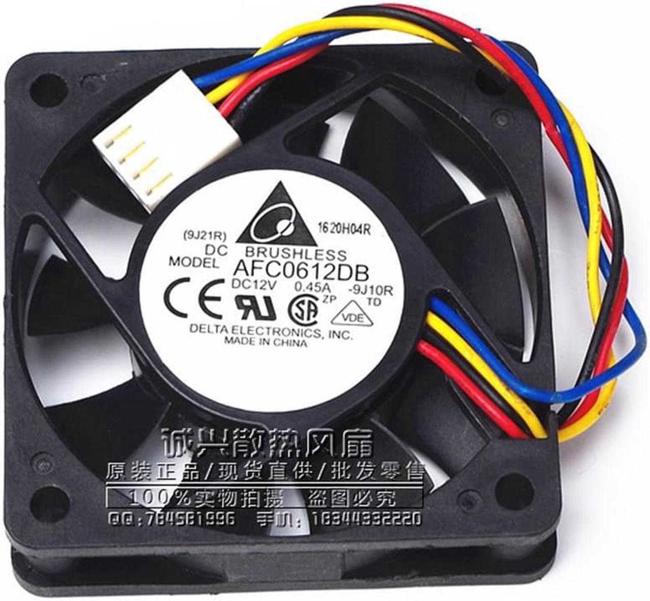 for delta AFC0612DB-F00 60x60x15mm Cooling Fan, 7200 RPM, 29.24 CFM, 47.5 dBA PWM 4-pin connector