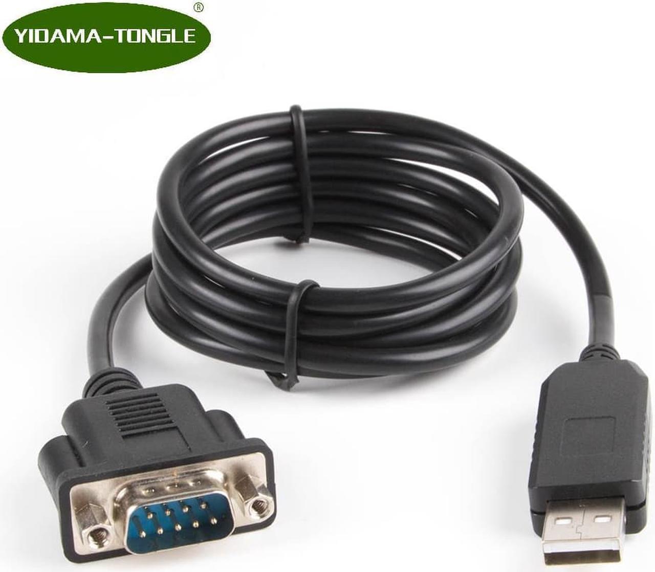 USB RS232 to DB9 Male Com Port Serial Cable FTDI Adapter Converter Cable Support Win7/8/10/xp/2000/linux/Mac