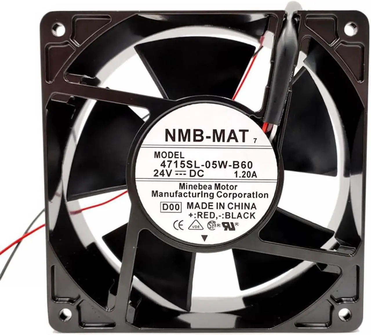 Main image of For NMB 4715SL-05W-B60 12038 DC 24V IP55 1.20A waterproof axial cooling fan 120X120X38MM