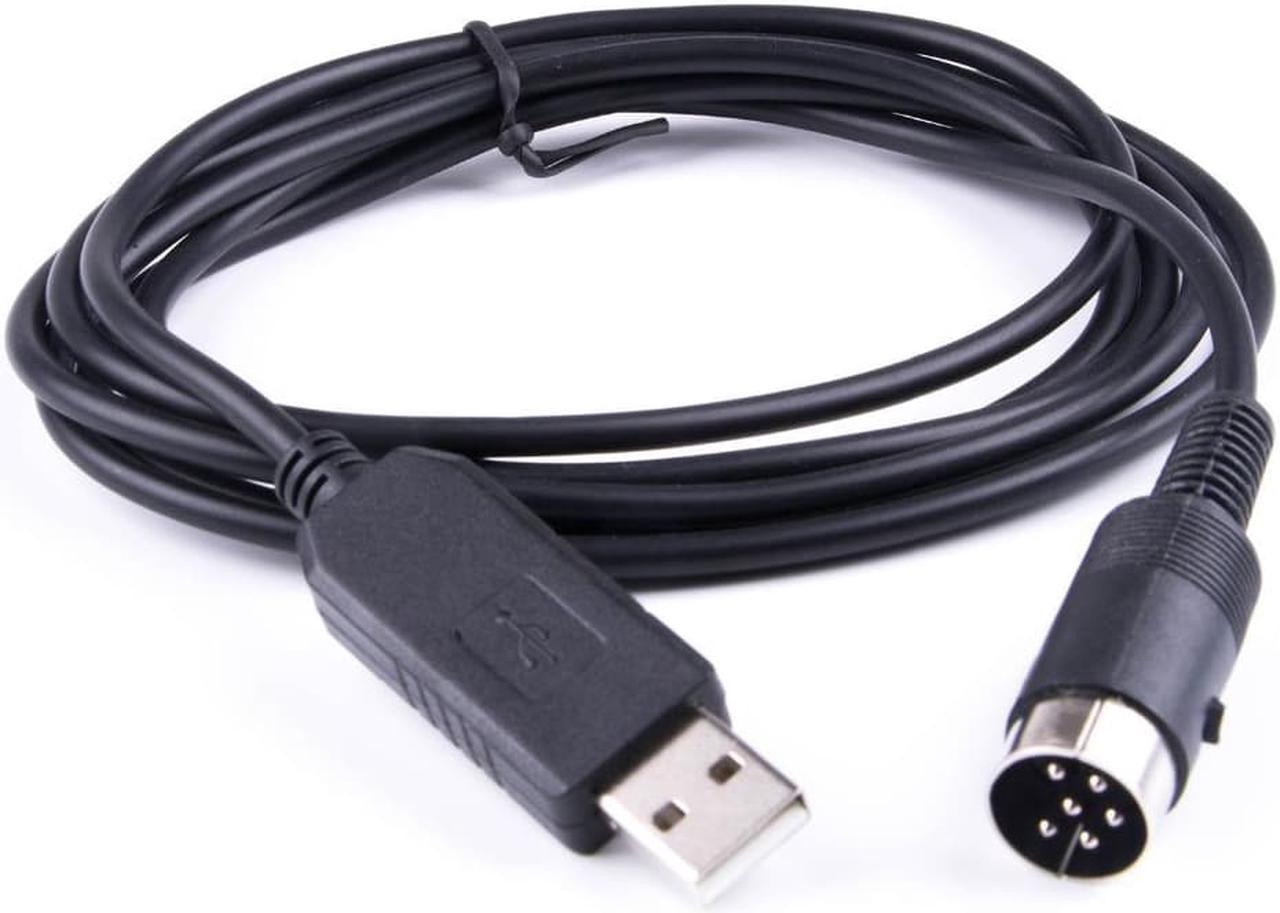 USB Programming Cable for Kenwood Radio TS-450S TS690 TS 790 ID-150 FTDI USB TO 6P Din RS232 Serial Converter Adapter Cable 6ft