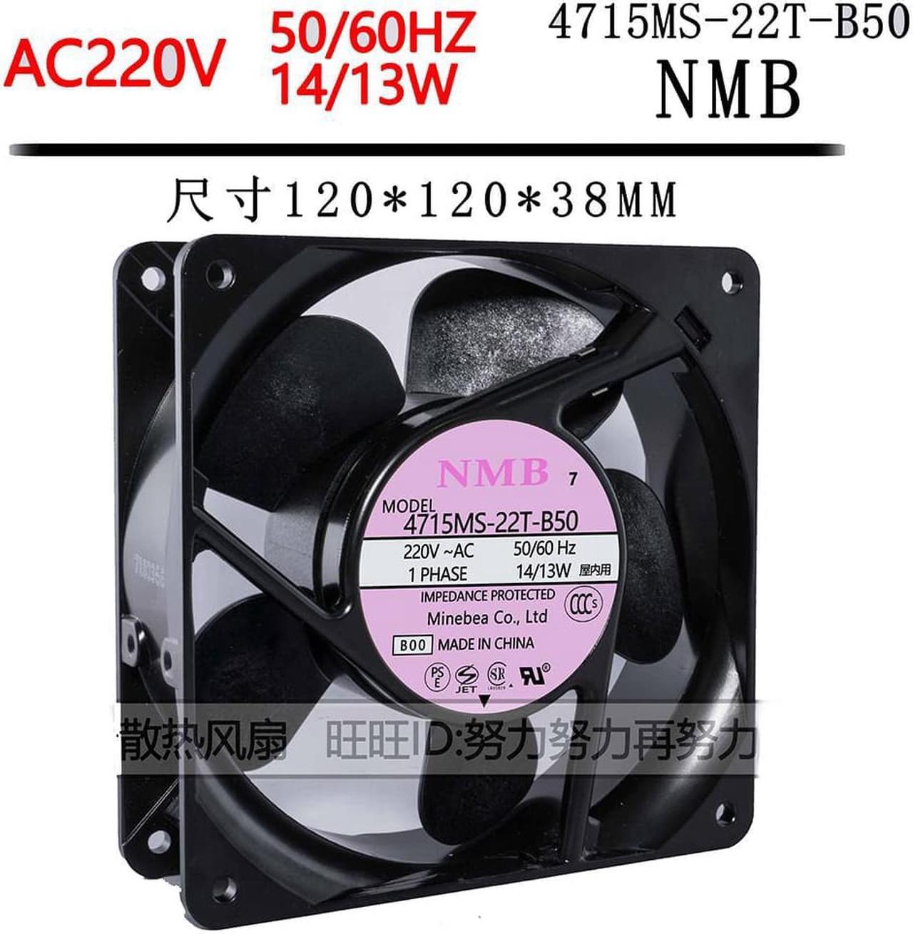 For NMB 4715MS-22T-B50 220V 14 / 13W 12cm 12038 AC cabinet cooling fan